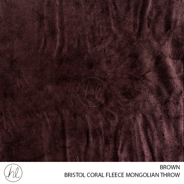 BRISTOL CORAL FLEECE THROWS (BROWN) (150X200CM) (2 FOR 350)