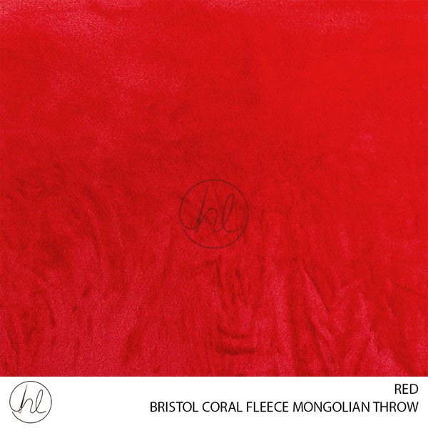BRISTOL CORAL FLEECE THROWS (RED) (150X200CM)