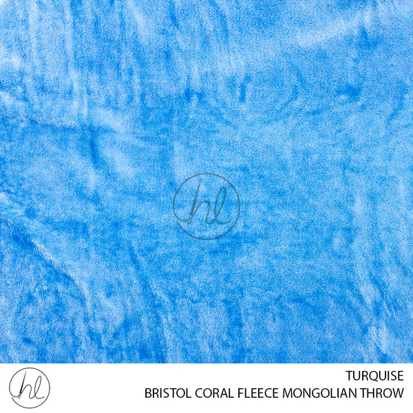 BRISTOL CORAL FLEECE THROWS (TURQUISE) (150X200CM) (2 FOR 350)