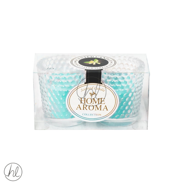 HOME AROMA 2 PIECE SCENTED CANDLE (YJLZ-40) (BLUE)