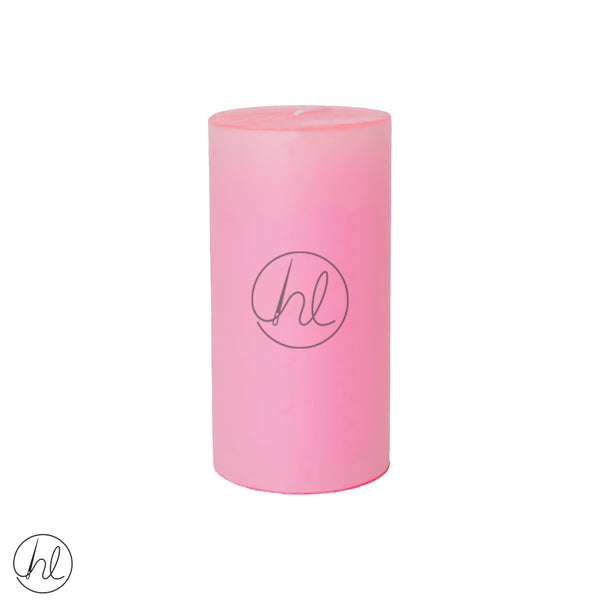 CYLINDRICAL CANDLE (XGLZ-248) (PINK)	(MED)