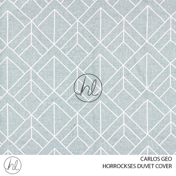 HORROCKSES DUVET COVER (DESIGN 01) (CARLOS GEO) (SUPER KING)