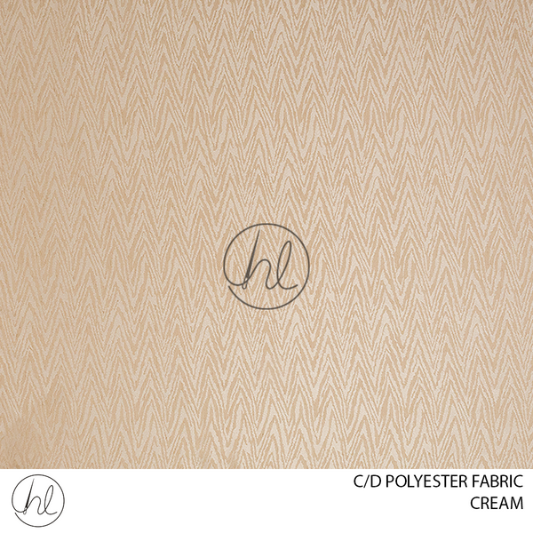 C/D Polyester Fabric (F4218 CP) (300cm) (Cream)