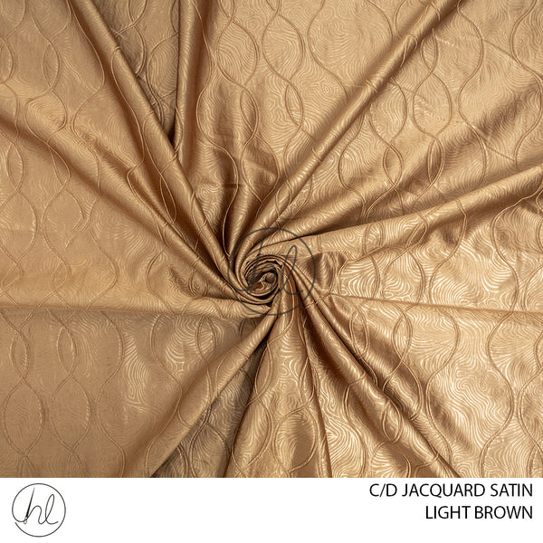 C/D Jacquard Satin(275 CP) (280cm)(Light Brown)