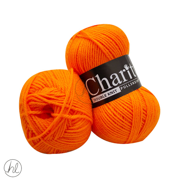 Charity Pullskien Double Knit 100G ORANGE 148