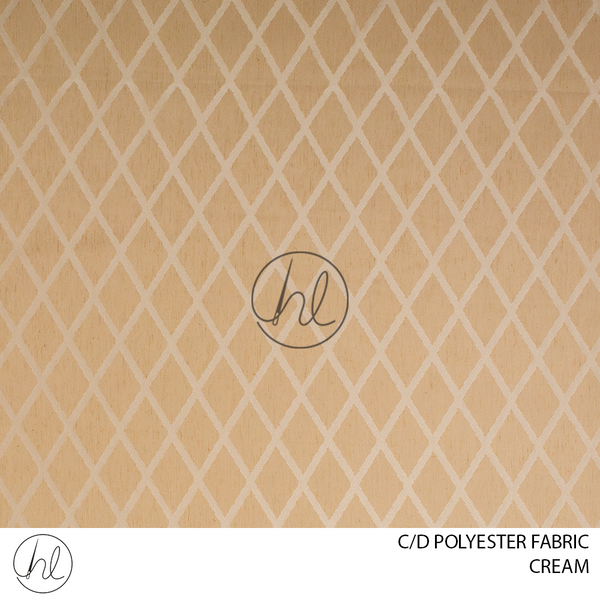 C/D Polyester Fabric (F4323 CP) (300cm) (Cream)