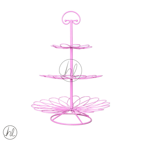 3 TIER CUP CAKE STAND (ABY-2867)	(PINK)