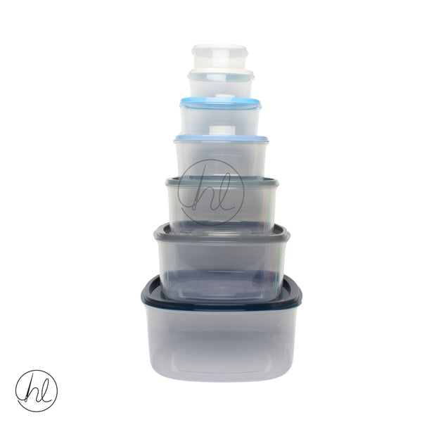 Container Rainbow 7Piece Clear