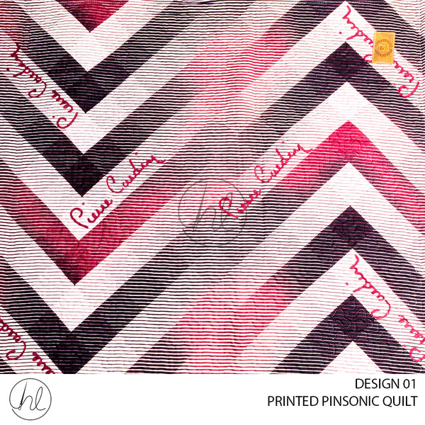 PRINTED PINSONIC QUILTS	(DESIGN 01) (ABSTRACT) (220X200CM)
