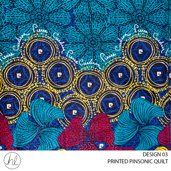 PRINTED PINSONIC QUILTS	(DESIGN 03) (ABSTRACT) (220X200CM)
