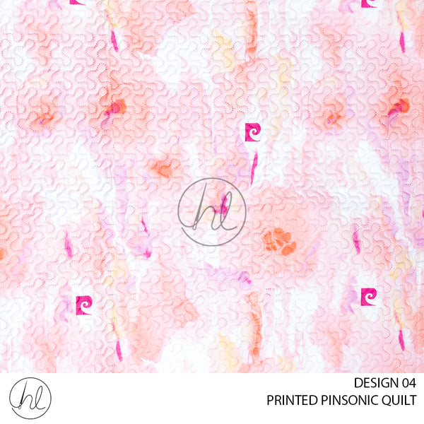 PRINTED PINSONIC QUILTS	(DESIGN 04) (ABSTRACT) (220X200CM)