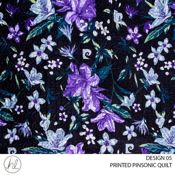PRINTED PINSONIC QUILTS	(DESIGN 05) (FLORAL) (220X200CM)