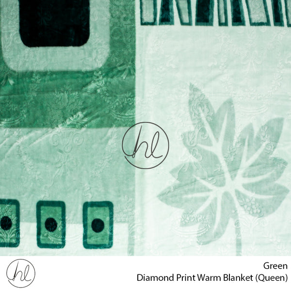 Diamond Print Warm Blanket (LH) (Assorted) (Queen)