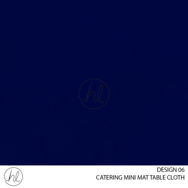 CATERING MINI MATT TABLE CLOTH (LJ) (NAVY) (145X250)