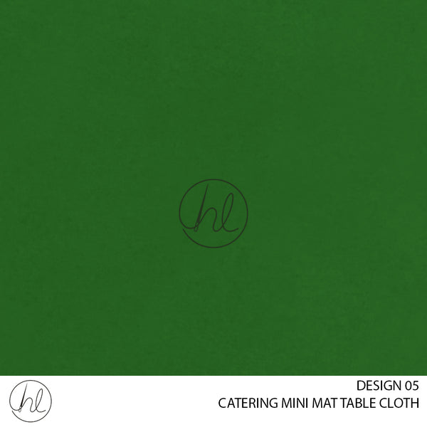 CATERING MINI MATT TABLE CLOTH (LJ) (GREEN) (145X250)