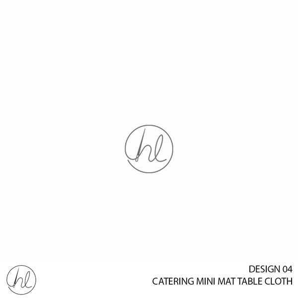 CATERING MINI MATT TABLE CLOTH (LJ) (WHITE) (145X250)
