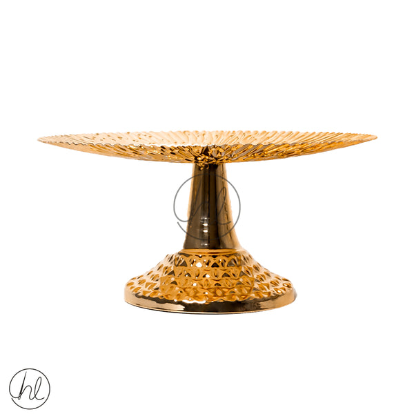 CAKE STAND (ABY-5006) (GOLD) (LARGE)