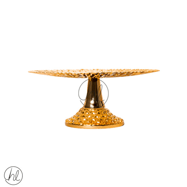 CAKE STAND (ABY-5006) (GOLD) (SMALL)