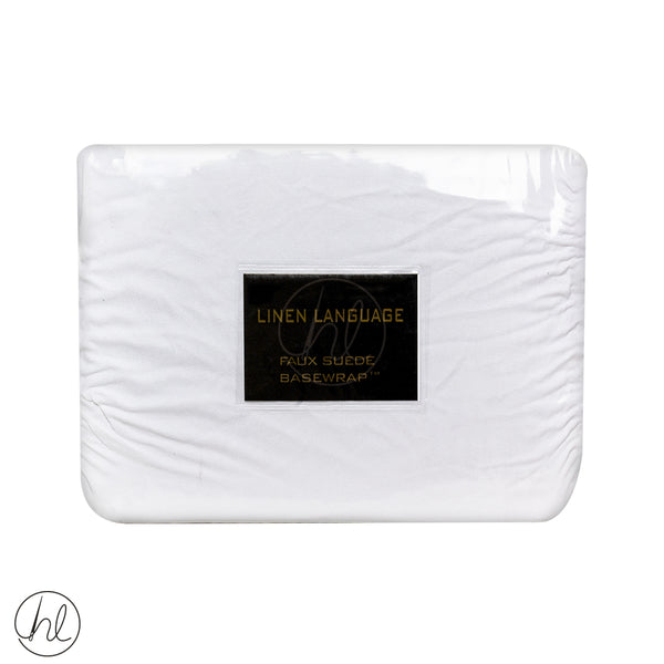 Base Cover (Suede) (White) (Queen)