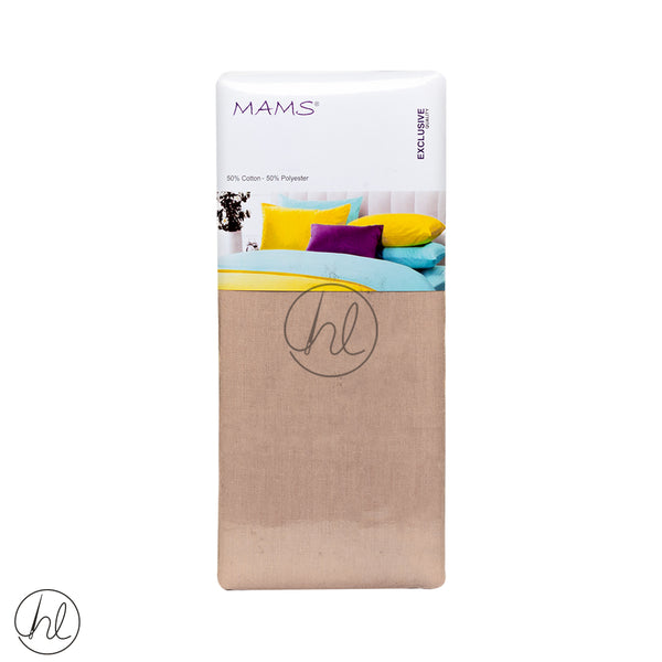 Polycotton Flat Sheet (LS) (Beige) (3/4)