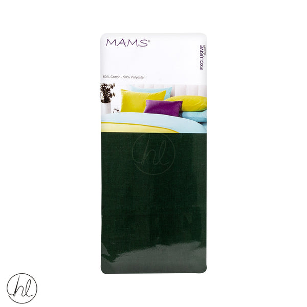 Polycotton Flat Sheet (LS) (Bottle Green) (Queen)