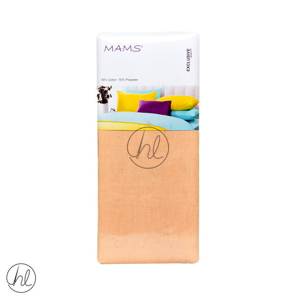 Polycotton Flat Sheet (LS) (Peach) (3/4)