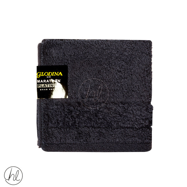 GLODINA MARATHON PLATINUM (FACE CLOTH) (CHARCOAL) (30X30CM)