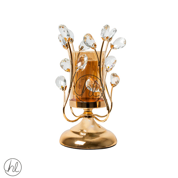 CANDLE HOLDER (ABY-5019) (GOLD)	(26X13CM)