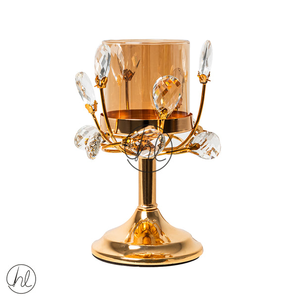 CANDLE HOLDER (ABY-4997) (GOLD) (10X19,5CM)