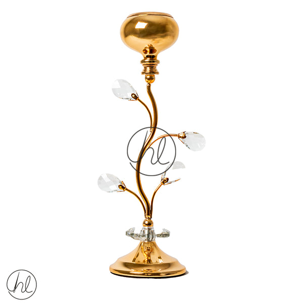 CANDLE HOLDER (ABY-4996) (GOLD) (13X42CM)