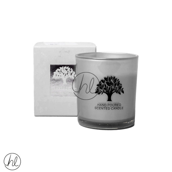HAND POURED SCENTED CANDLE (ABY-3750)	(GREY)