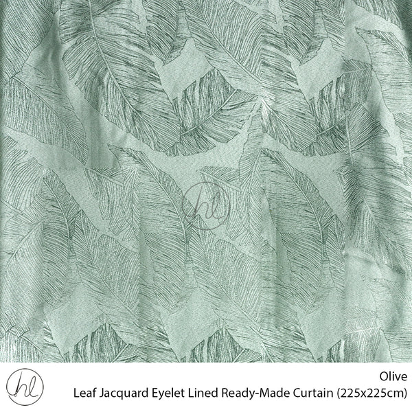 Curtain Eyelet Jacquard Leaf