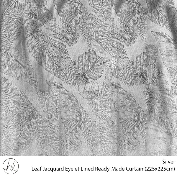 Curtain Eyelet Jacquard Leaf