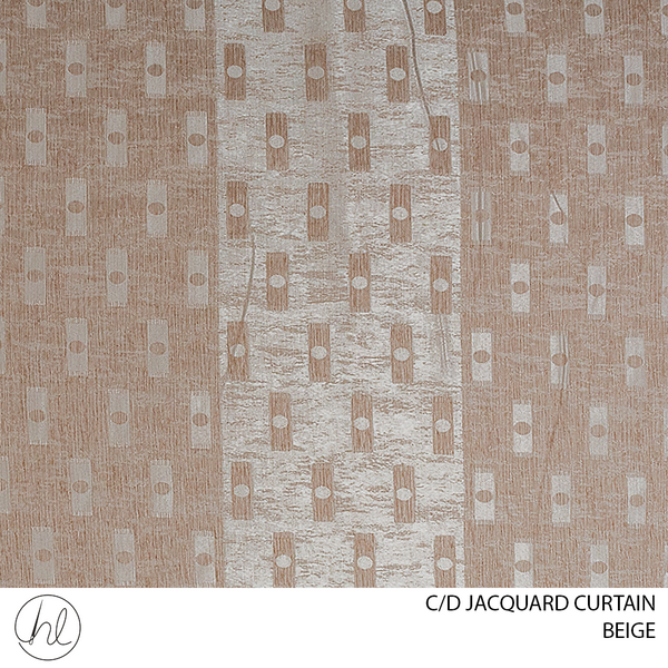 C/D Jacquard Curtain	(CP) (280cm) (Beige)