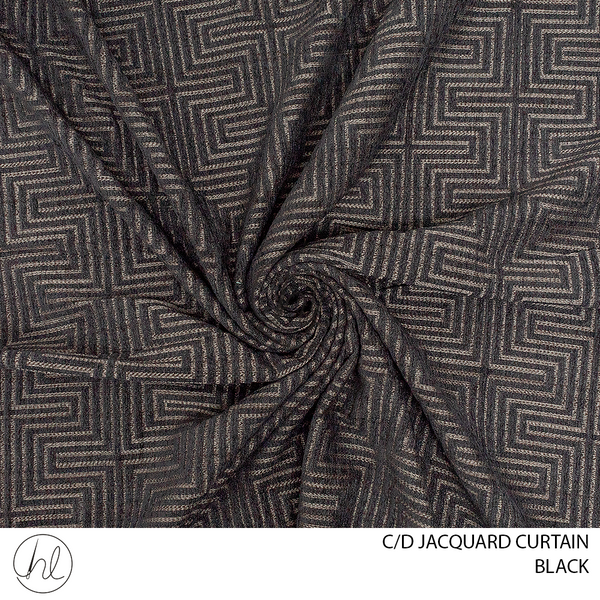 C/D Jacquard Curtain  (976-4)(280CM)(Black)