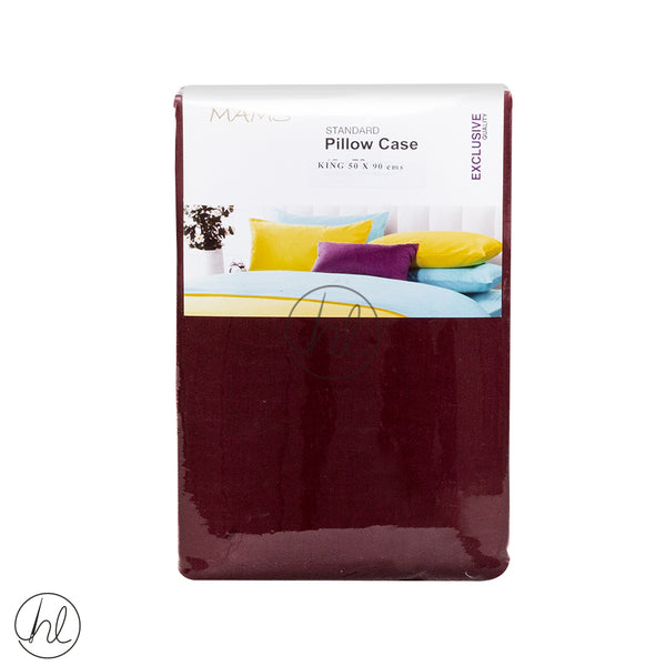 Standard King Pillow Cases (LP) (Maroon) (50x90cm)