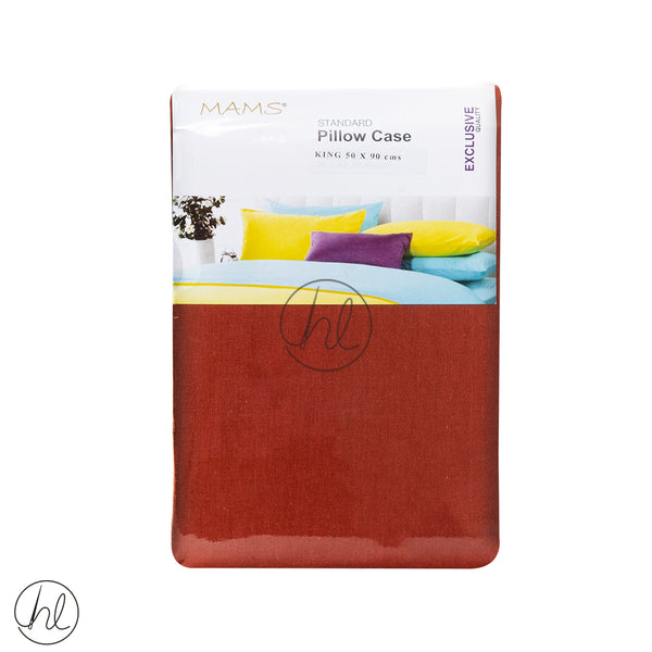 Standard King Pillow Cases (LP) (Rust) (50x90cm)