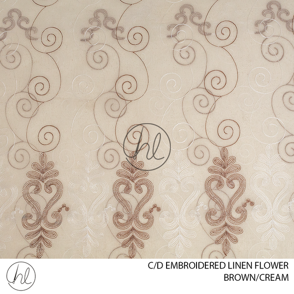 CC/D Linen Embroidered Flower