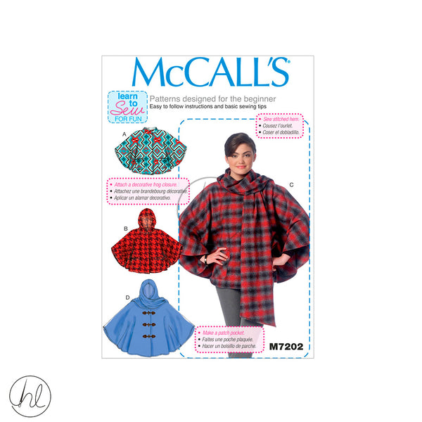 MCCALL'S PATTERN (M7202)