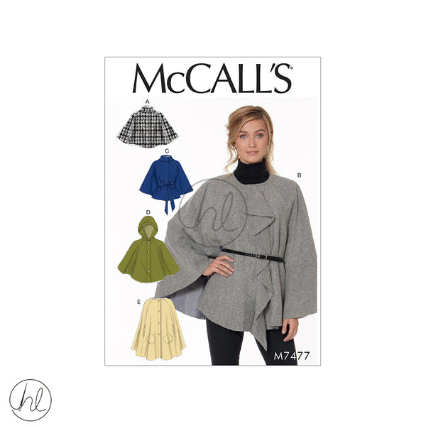 MCCALL'S PATTERNS (M7477)