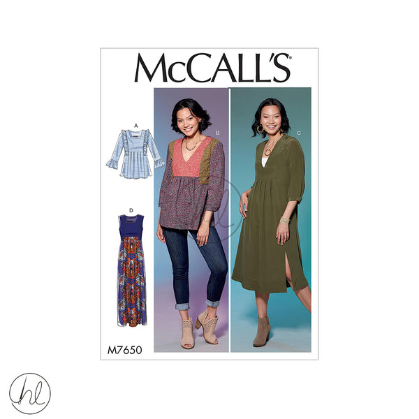 MCCALL'S PATTERNS (M7650)