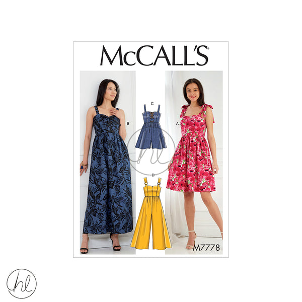 MCCALL'S PATTERNS M7778