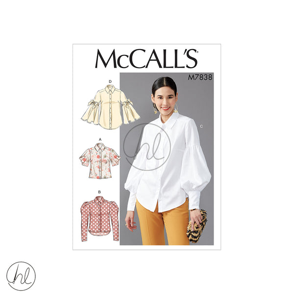 MCCALL'S PATTERNS M7838