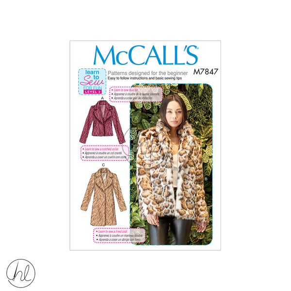 MCCALL'S PATTERNS M7847