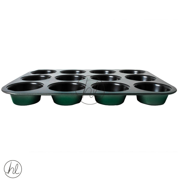 12 CUP MUFFIN PAN (BH6460) (EMERALD)