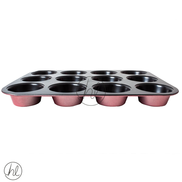 12 CUP MUFFIN PAN (BH6466) (ROSE GOLD)