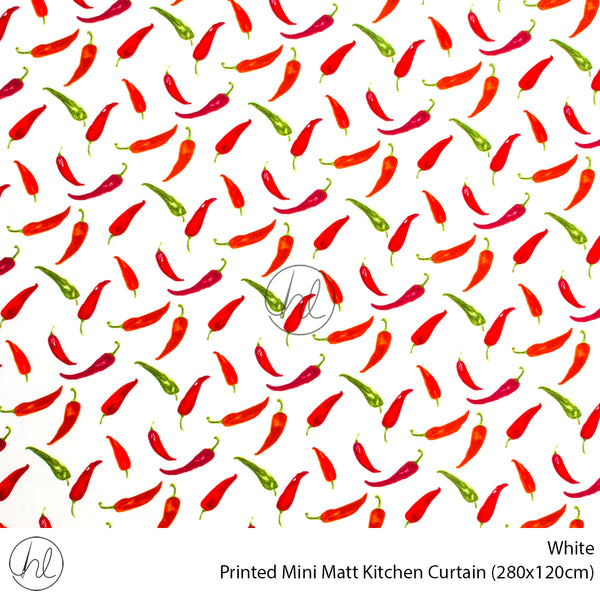 Printed Mini Matt Kitchen Curtain