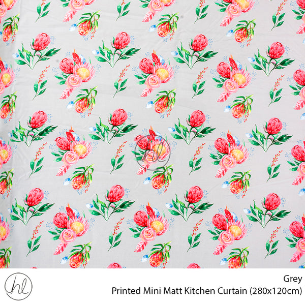 Printed Mini Matt Kitchen Curtain