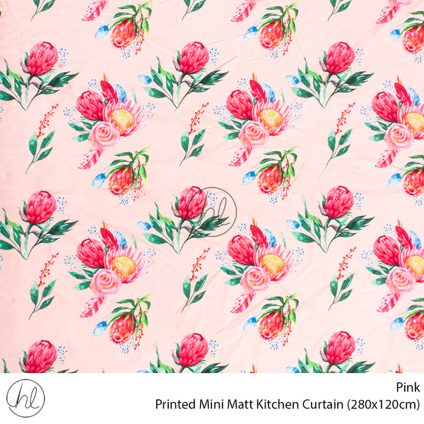 Printed Mini Matt Kitchen Curtain