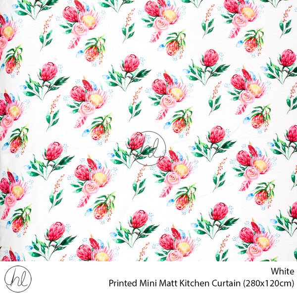 Printed Mini Matt Kitchen Curtain